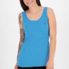 Blue women's tank top with pocket Alife and Kickin - Women's