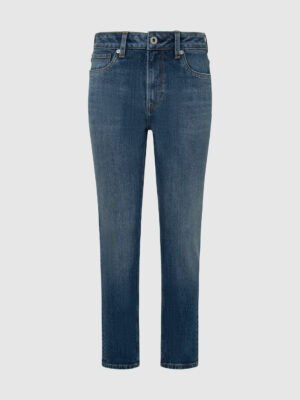 Blue women's tapered jeans Pepe Jeans