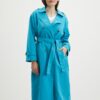Blue women's trench coat VERO MODA Chloe - Women