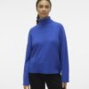 Blue women's turtleneck AWARE by VERO MODA Gisela - Women