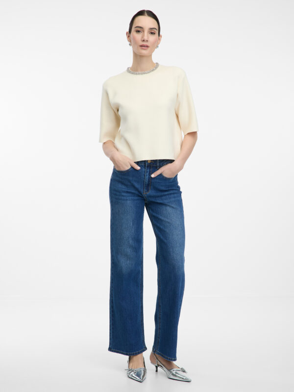 Blue women's wide leg jeans ORSAY - Women