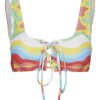 Blue-yellow women's bikini top Noisy May Wave - Women