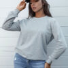 Bluza damska GLAMFLAIR jasnoszara Dstreet
