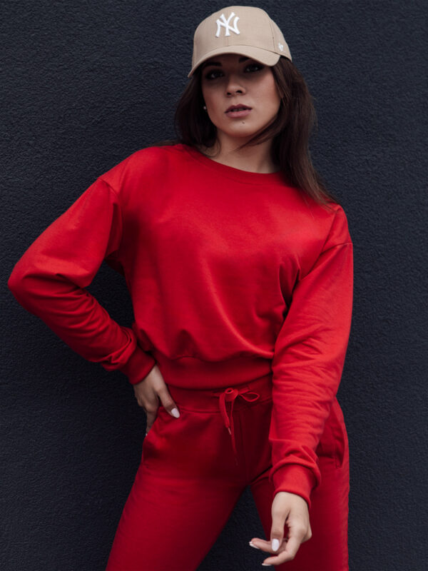 Bluza damska klasyczna CASUALVIBE czerwona Dstreet