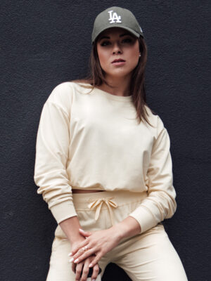 Bluza damska klasyczna CASUALVIBE kremowa Dstreet