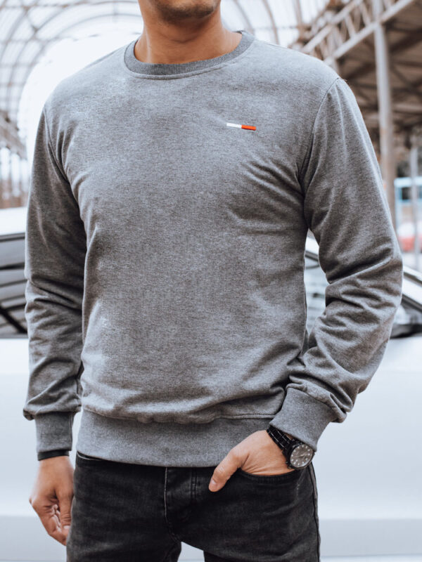Bluza męska bez kaptura ciemnoszara Dstreet