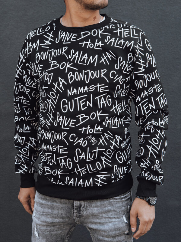 Bluza męska bez kaptura czarna Dstreet