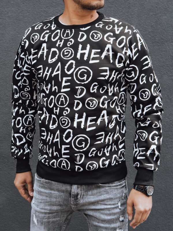 Bluza męska bez kaptura czarna Dstreet