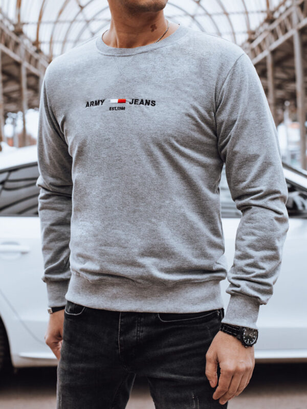Bluza męska bez kaptura szara Dstreet