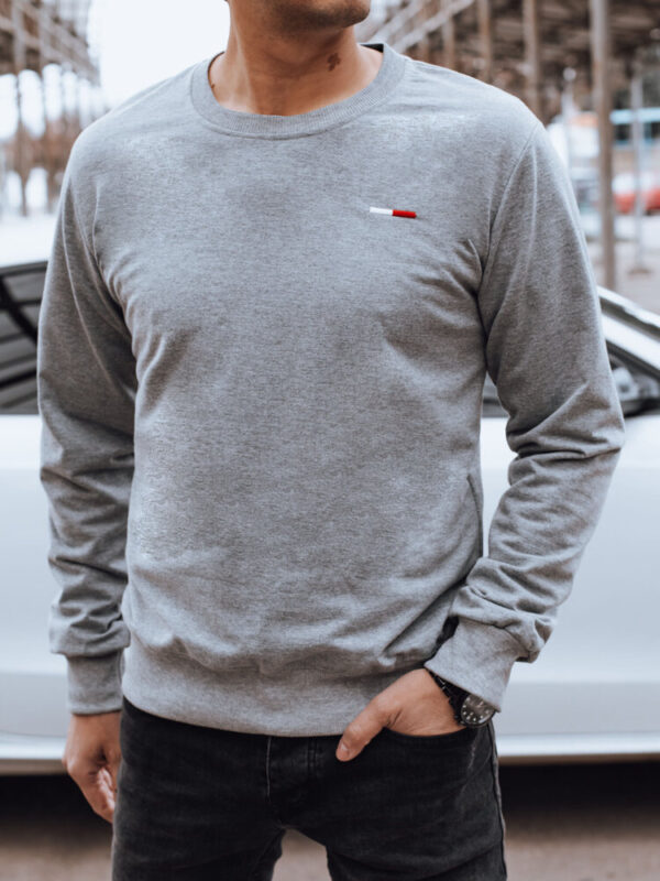 Bluza męska bez kaptura szara Dstreet