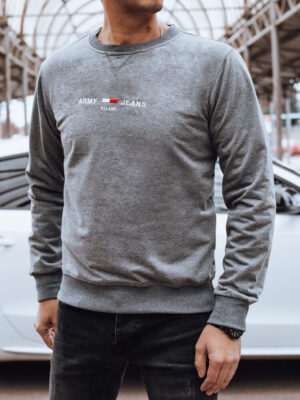 Bluza męska bez kaptura szara Dstreet