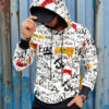 Bluza męska z kapturem biała Dstreet
