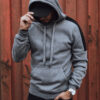 Bluza męska z kapturem ciemnoszara Dstreet