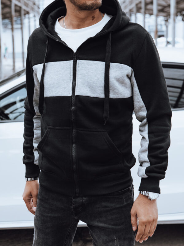 Bluza męska z kapturem czarna Dstreet
