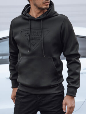 Bluza męska z kapturem czarna Dstreet