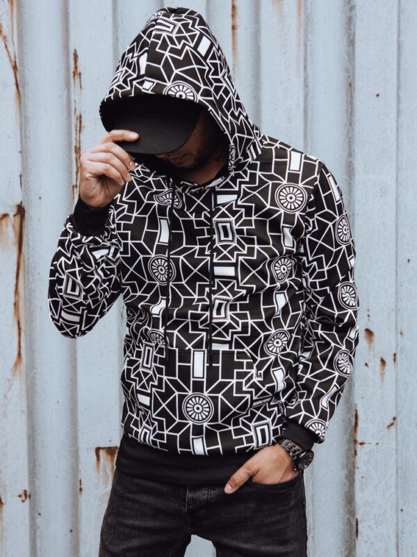Bluza męska z kapturem czarna Dstreet