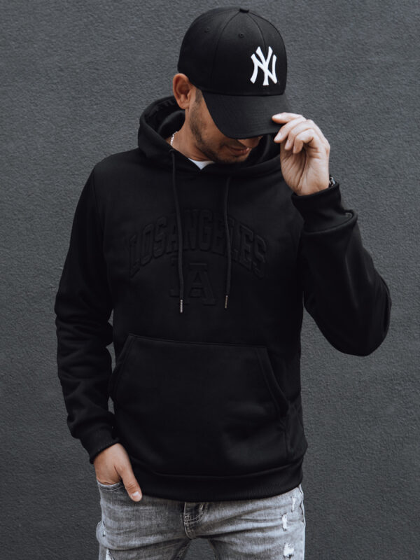 Bluza męska z kapturem czarna Dstreet