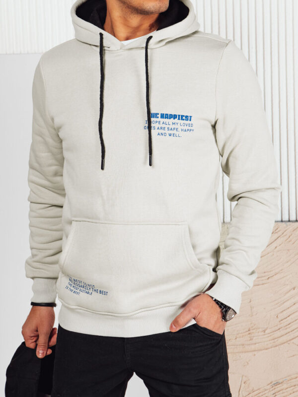 Bluza męska z kapturem jasnoszara Dstreet