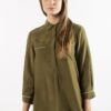 Blúzka - TOMMY HILFIGER JAMISE POP-OVER BLOUSE 3/4 SLV
