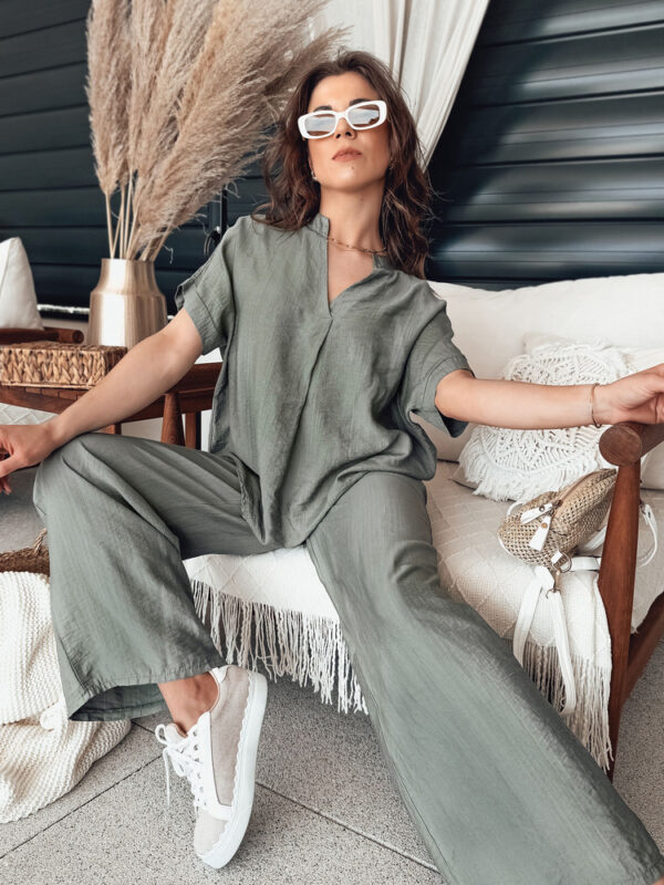 Bluzka damska NAMAYAS khaki Dstreet