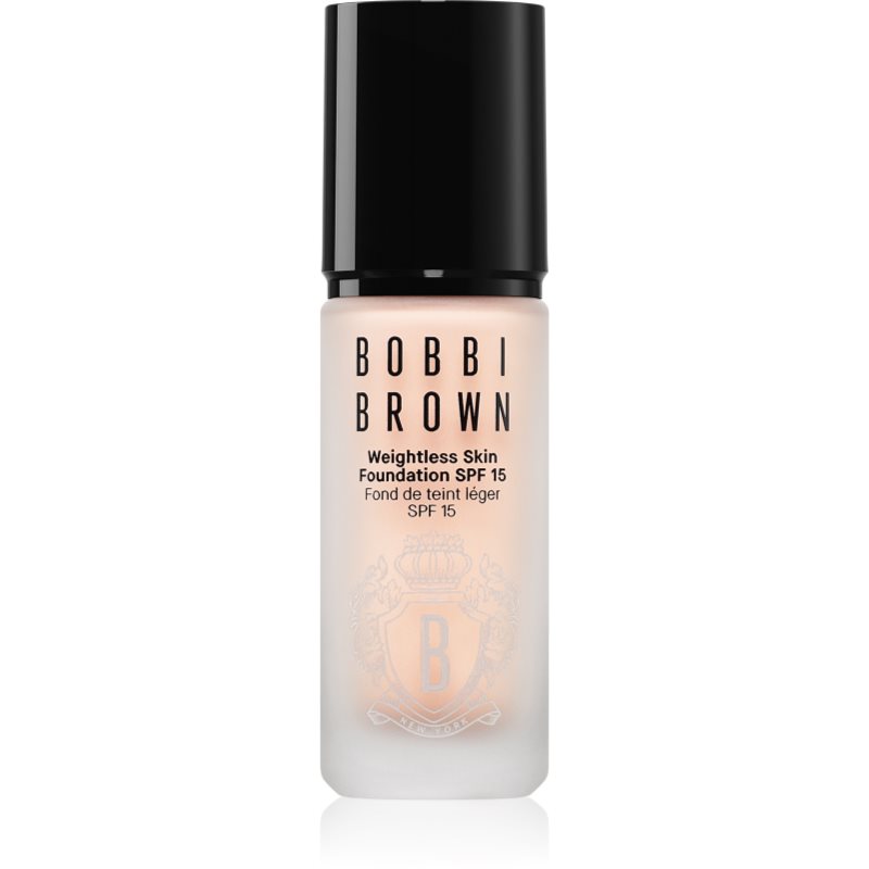 Bobbi Brown Weightless Skin Foundation SPF 15 Mini tartós matt alapozó hidratáló hatással árnyalat Ivory 13 ml-Ár