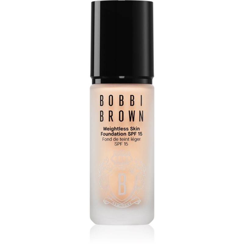 Bobbi Brown Weightless Skin Foundation SPF 15 Mini tartós matt alapozó hidratáló hatással árnyalat Warm Beige 13 ml-Ár