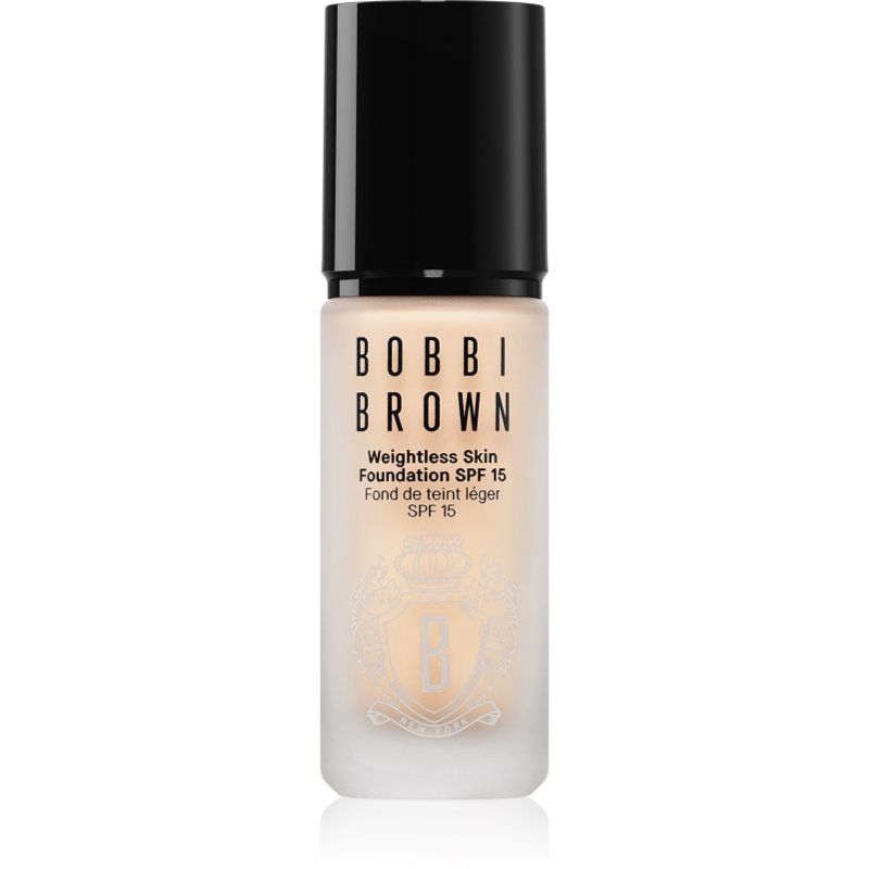 Bobbi Brown Weightless Skin Foundation SPF 15 Mini tartós matt alapozó hidratáló hatással árnyalat Warm Ivory 13 ml-Ár
