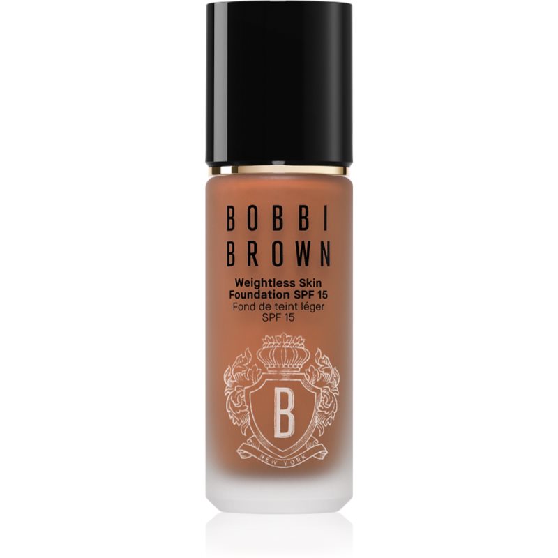 Bobbi Brown Weightless Skin Foundation SPF 15 tartós alapozó hidratáló hatással árnyalat Almond 30 ml-Ár