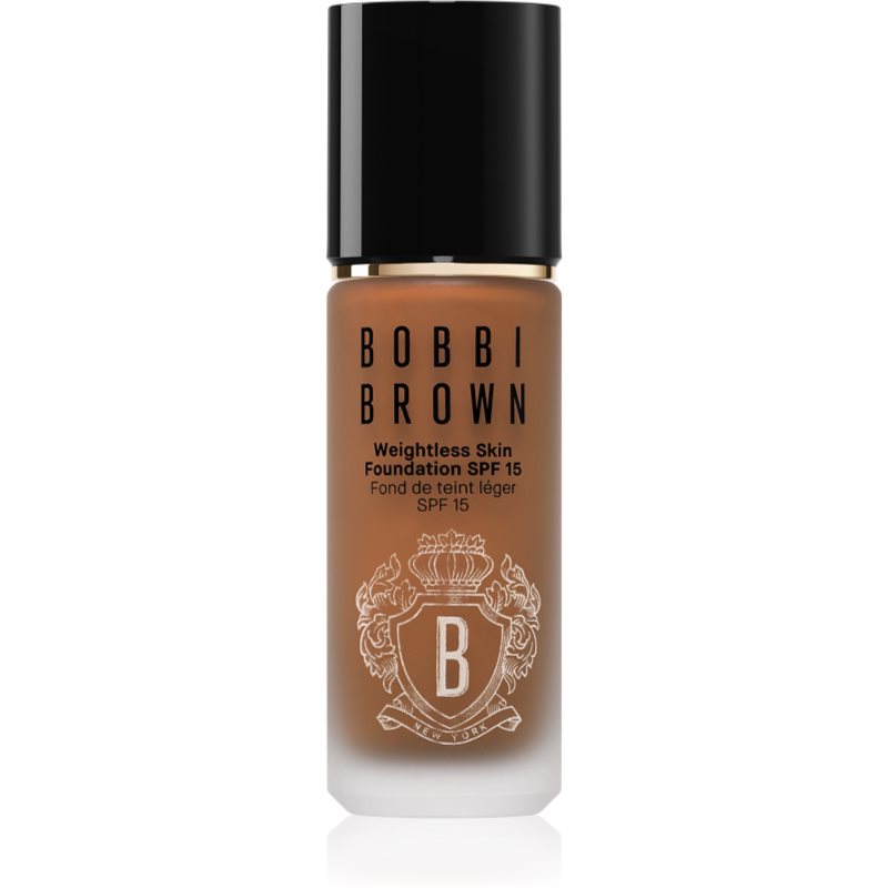 Bobbi Brown Weightless Skin Foundation SPF 15 tartós alapozó hidratáló hatással árnyalat Chestnut 30 ml-Ár