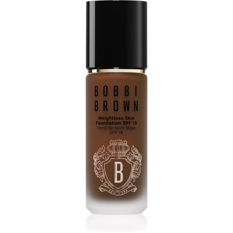 Bobbi Brown Weightless Skin Foundation SPF 15 tartós alapozó hidratáló hatással árnyalat Cool Chestnut 30 ml-Ár