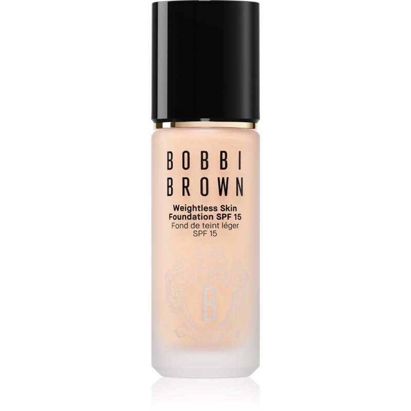 Bobbi Brown Weightless Skin Foundation SPF 15 tartós alapozó hidratáló hatással árnyalat Sand 30 ml-Ár