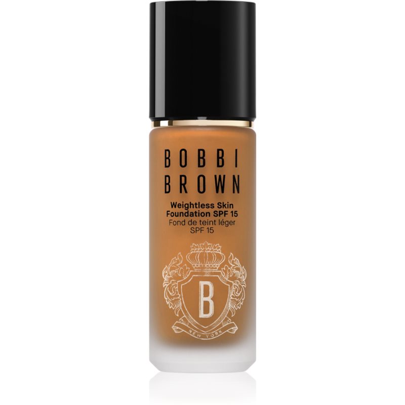 Bobbi Brown Weightless Skin Foundation SPF 15 tartós alapozó hidratáló hatással árnyalat Warm Almond 30 ml-Ár