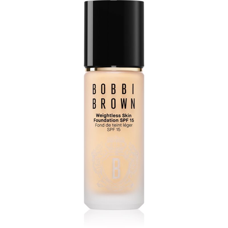 Bobbi Brown Weightless Skin Foundation SPF 15 tartós alapozó hidratáló hatással árnyalat Warm Sand 30 ml-Ár