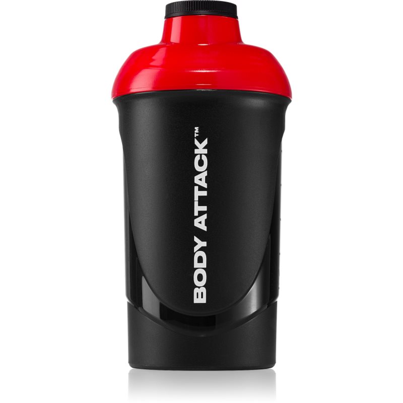 Body Attack Shaker sportshaker BPA-mentes szín Black-Red 600 ml-Ár