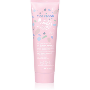BodyBoom HairBoom Rice Rehab- 4 in 1 Multifunctional Rice Hair Mask hajmaszk finom és sérült hajra 200 ml