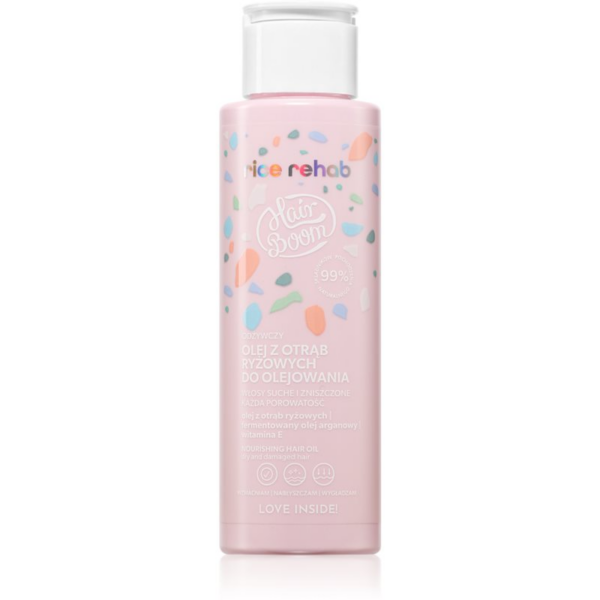 BodyBoom HairBoom Rice Rehab Nourishing Oil hidratáló olaj száraz és sérült hajra 100 ml-Ár