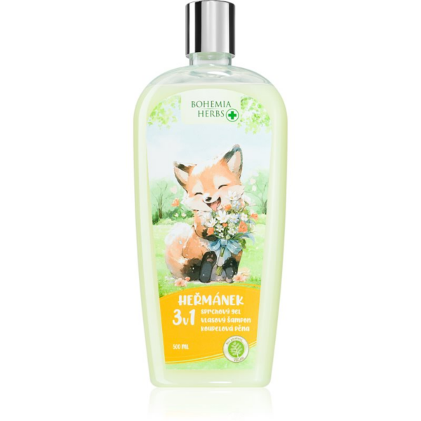 Bohemia Gifts & Cosmetics Bohemia Herbs Chamomile buborékos fürdő és tisztító gél gyermekeknek 500 ml-Ár