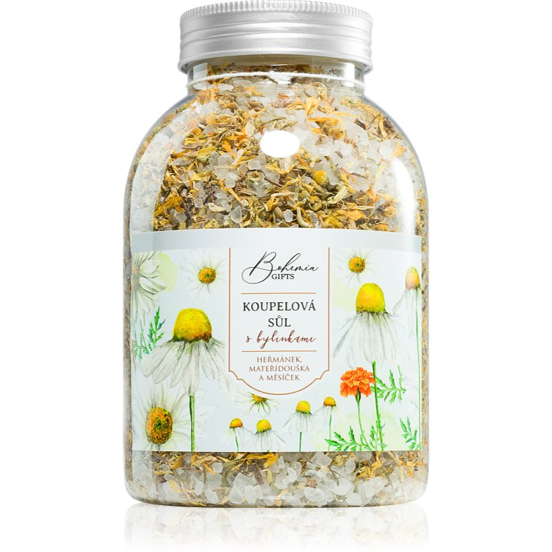 Bohemia Gifts & Cosmetics Bohemia Natur fürdősó 3 féle gyógynövénnyel kamilla