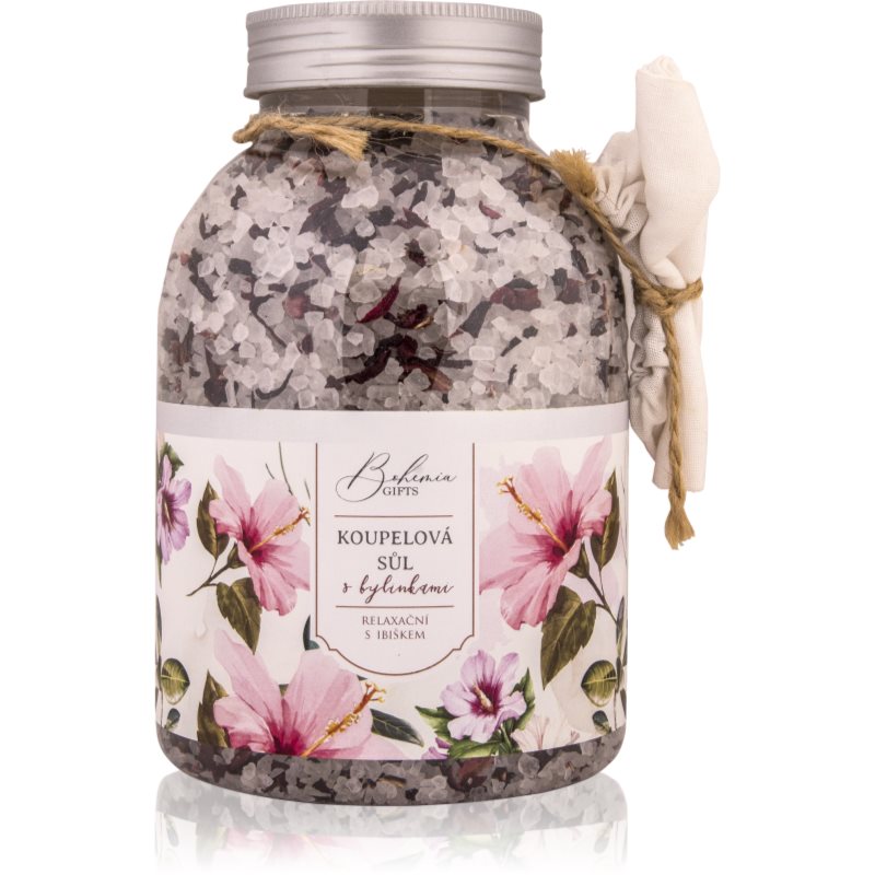 Bohemia Gifts & Cosmetics Bohemia Natur relaxációs fürdősó hibiszkusszal 1200 g-ár