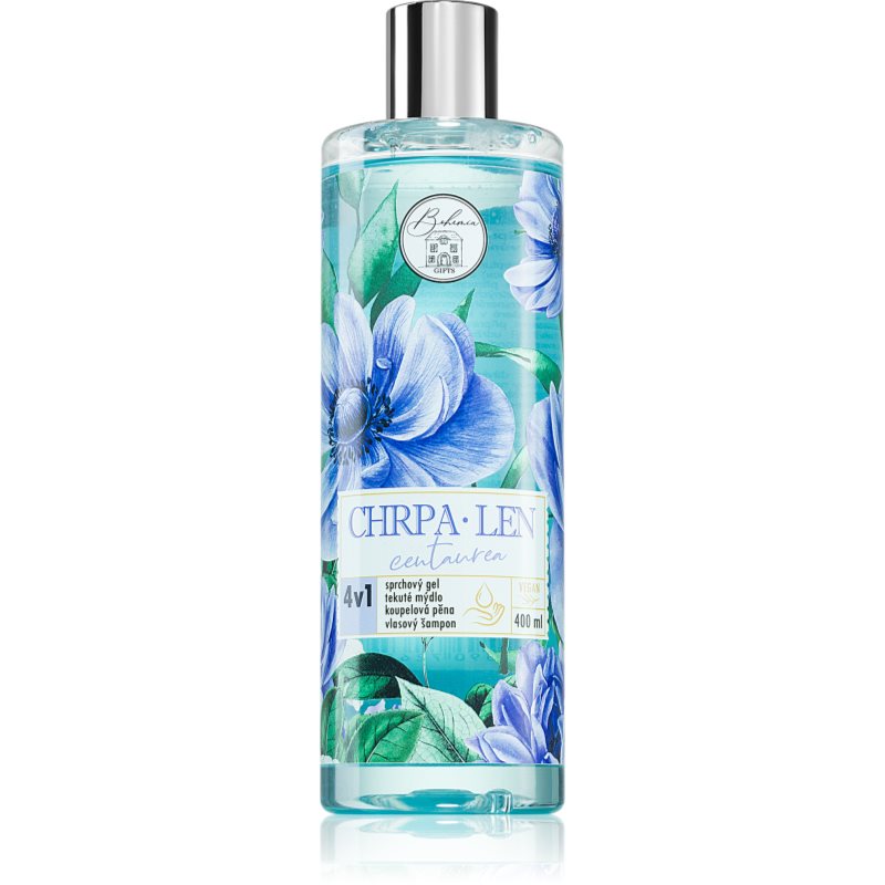 Bohemia Gifts & Cosmetics Flower Line Centaurea tisztító gél testre és hajra 4 in 1 400 ml-Ár