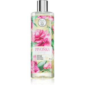 Bohemia Gifts & Cosmetics Flower Line Peony tisztító gél testre és hajra 400 ml-Ár