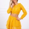 Boho ruha mustár