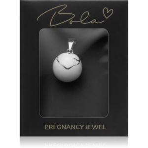 Bola ESSENTIALS Double Hearts terhességi csengő White 1 db