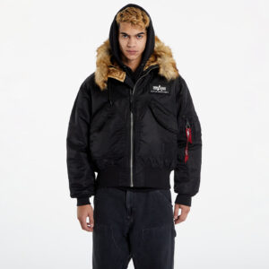 Bomber Alpha Industries 45P Hooded Custom Black/ Reflective XXL-alacsony-ár