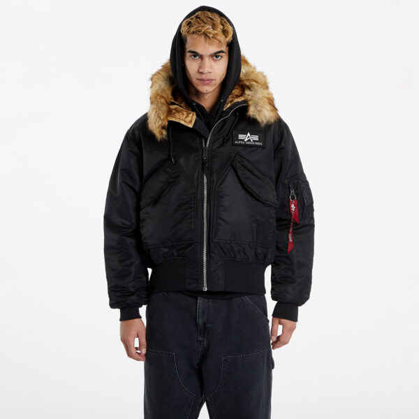 Bomber Alpha Industries 45P Hooded Custom Black/ Reflective XXL-alacsony-ár
