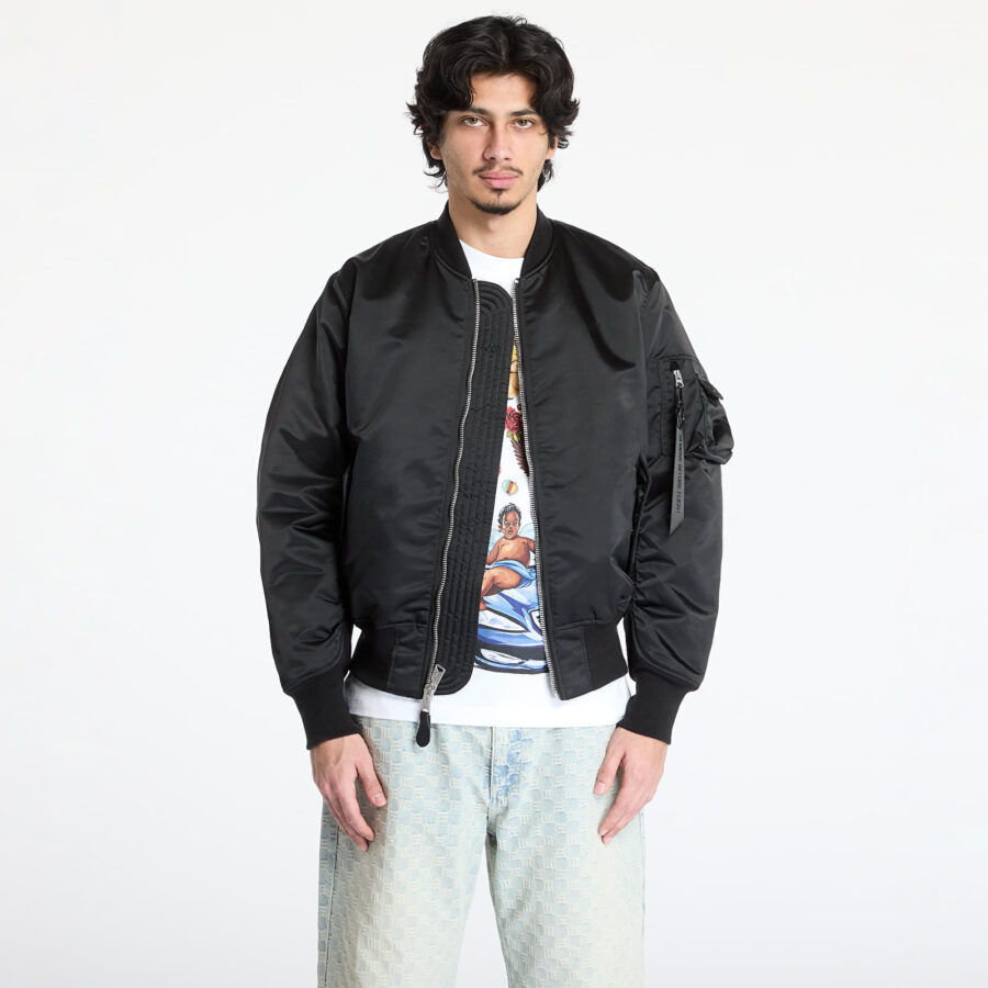 Bomber Alpha Industries MA-1 Base Flight Jacket Black XXL-alacsony-ár