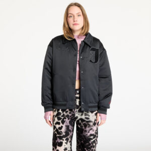 Bomber Jordan Women's Varsity Jacket Black/ Gym Red S-alacsony-ár