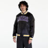 Bomber New Era LA Lakers NBA Applique Satin Bomber Jacket UNISEX Black/ True Purple M-alacsony-ár