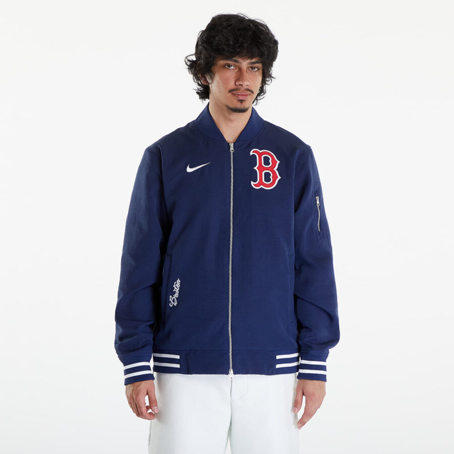 Bomber Nike Men's AC Bomber Jacket Boston Red Sox Midnight Navy/ Midnight Navy/ White S-alacsony-ár