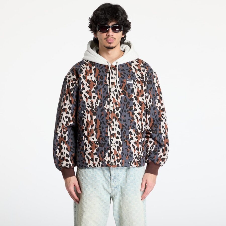 Bomber Patta City Leopard Reversible Bomber Jacket UNISEX Multi L-alacsony-ár